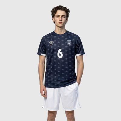 サッカー Tシャツ 名前 チーム名 番号 サッカーウェア ユニフォーム ジャージ 男女兼用 オーダーメイド