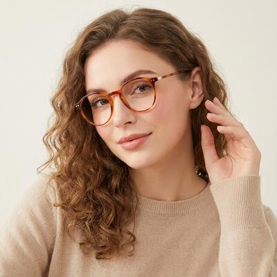 Quintion Tortoise Round Glasses