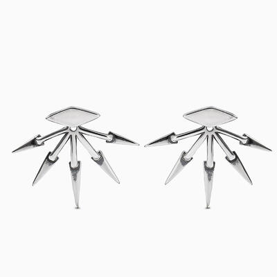 Jeulia "It's Cool" Unique Sterling Silver Earrings