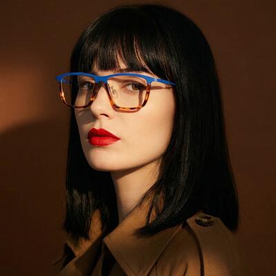 Burnal Blue Rectangle Glasses