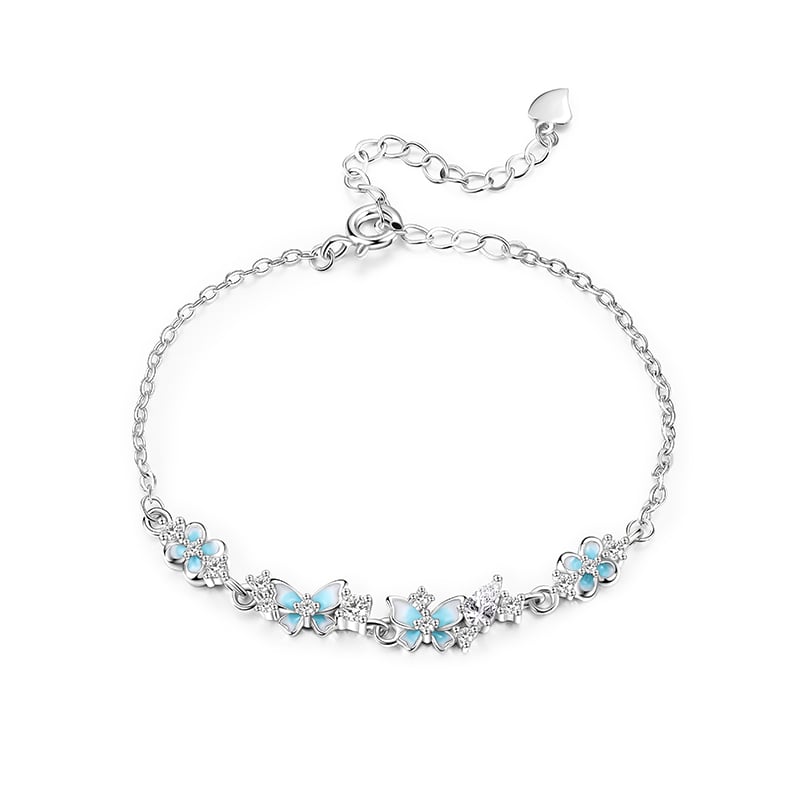 Jeulia Flower and Butterfly Luminous Bracelet
