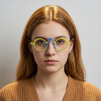 Stowe Yellow Round Glasses