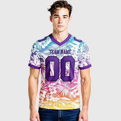 Aloha Spirit Football Jerseys Tropical Floral Prints & Breathable Performance Mesh For Laid-Back Island Vibes