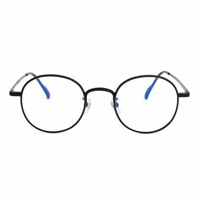 Hayden Black Round Glasses