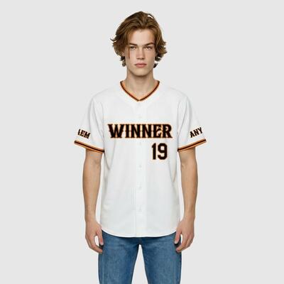 Custom White Baseball Jersey – Personalized Name & Number | Tokyo Baseball Team Inspired Fan Shirt