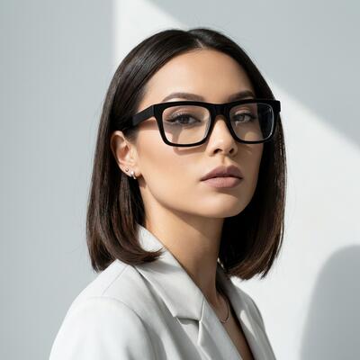 Theresa Black Aviator Glasses