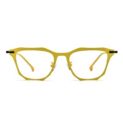 Bartholome Gelbe Quadratische Brille