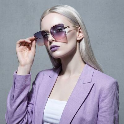 Anthony Rosa Quadratische Sonnenbrille