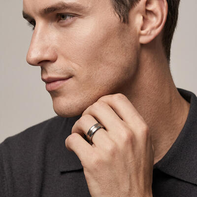 "All Our Days" 8mm Tungsten Carbide Men's Wedding Ring