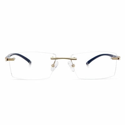 Lucien Gold Rectangle Glasses