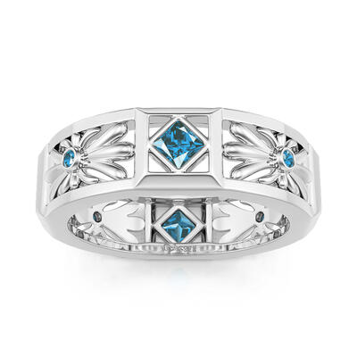 Jeulia Vintage Baroque Style Hollow Pattern Band