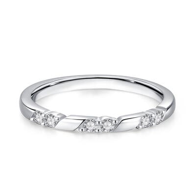 Jeulia Geometric Everyday Stackable Ring