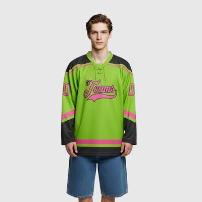 オリジナル ホッケーウェア 名入れ 番号 ロゴ アイスホッケー ジャージ ユニフォーム スポーツウェア 男女兼用