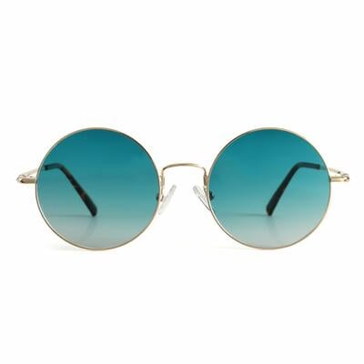 Juliana Gold Round Sunglasses