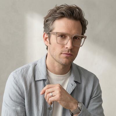 Jenning Gray Square Glasses