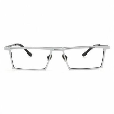 Wit Lunettes Rectangulaires Blanches