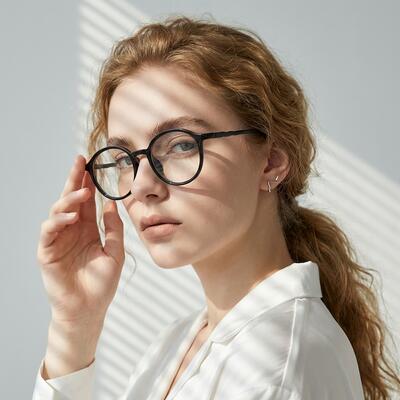 Abner Black Round Glasses