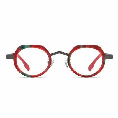 Congreve Red Round Glasses