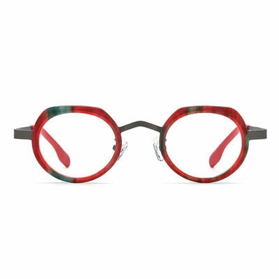 Congreve Red Round Glasses