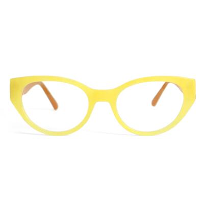 Finn Yellow Cat Eye Glasses