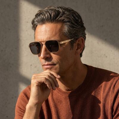 Dylan Lunettes de soleil Aviateur Marron