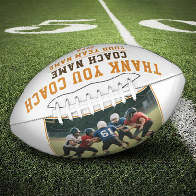 Personalized Football with Name and Photo High Quality Gift for Soccer Coaches