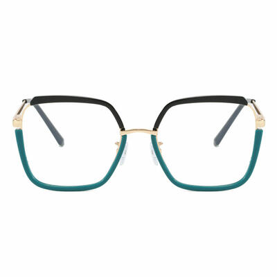 Lizzie Green Square Glasses