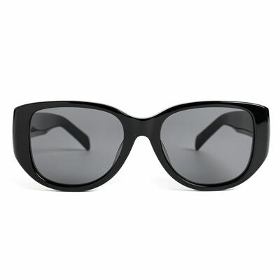 Fiona Schwarze Quadratische Sonnenbrille