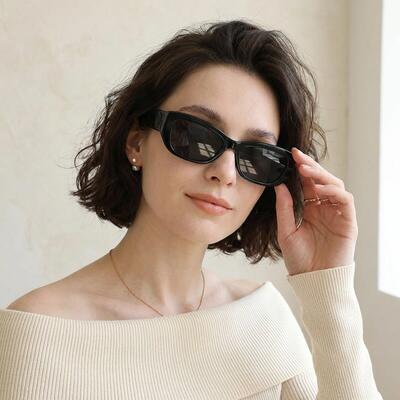 Murray Lunettes de soleil Rectangulaires Noires