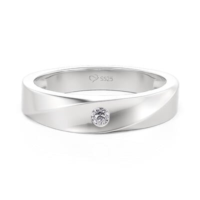 Jeulia Classic Knot Men's Wedding Band