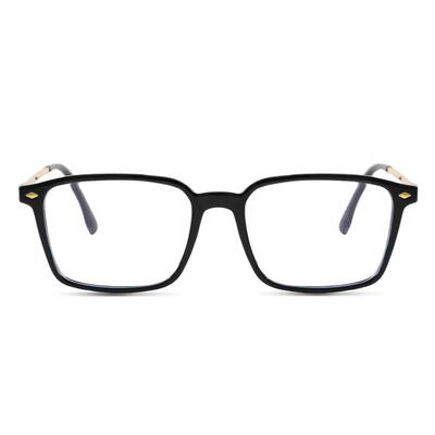 Hamil Black Rectangle Glasses