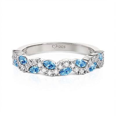 Jeulia Stackable Marquise Customized Eternity Band for Women