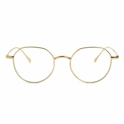 Rowan Gold Round Glasses