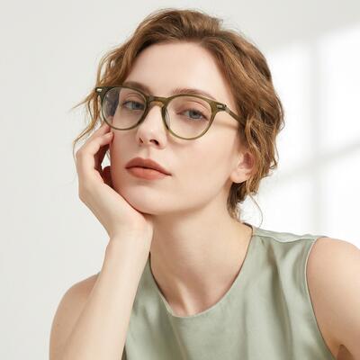 Fitch Green Round Glasses