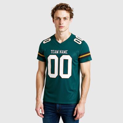 オーダーメイド可能 アメリカンフットボール Vネック ジャージ ロゴマーク 番号 チーム ネーム入り
