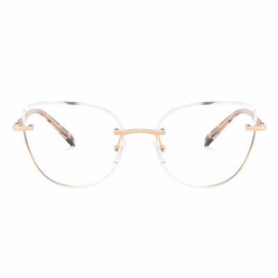 Isaacs Gold Cat Eye Glasses