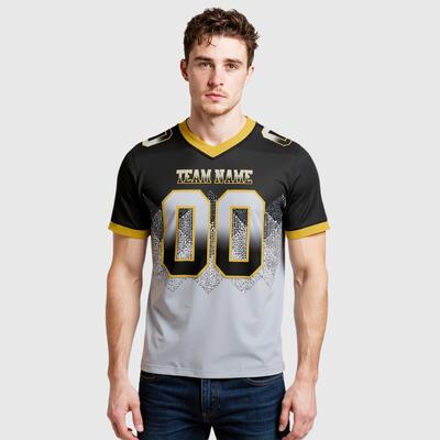 Black Custom Football Shirt - Stitched Team & Player Name, Authentic Fit