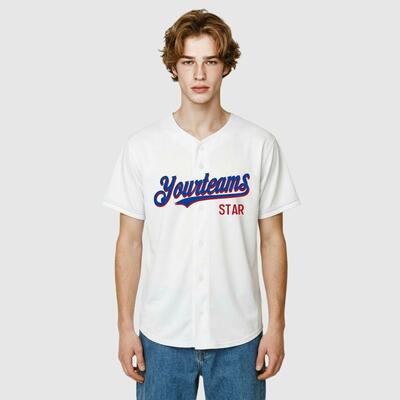 Personalized White Baseball Jersey – Chunichi Style Fan Apparel with Custom Name and Number