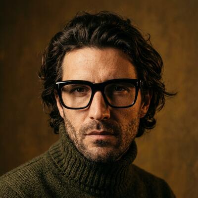 Carpenter Black Rectangle Glasses