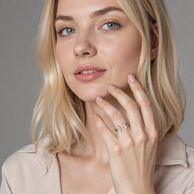 "You're Not Alone"  Stackable Dainty Ring