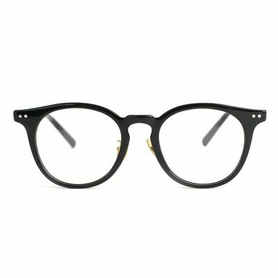 Troy Black Round Glasses