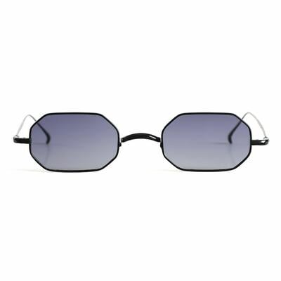 Caroline Schwarze Rechteckige Sonnenbrille
