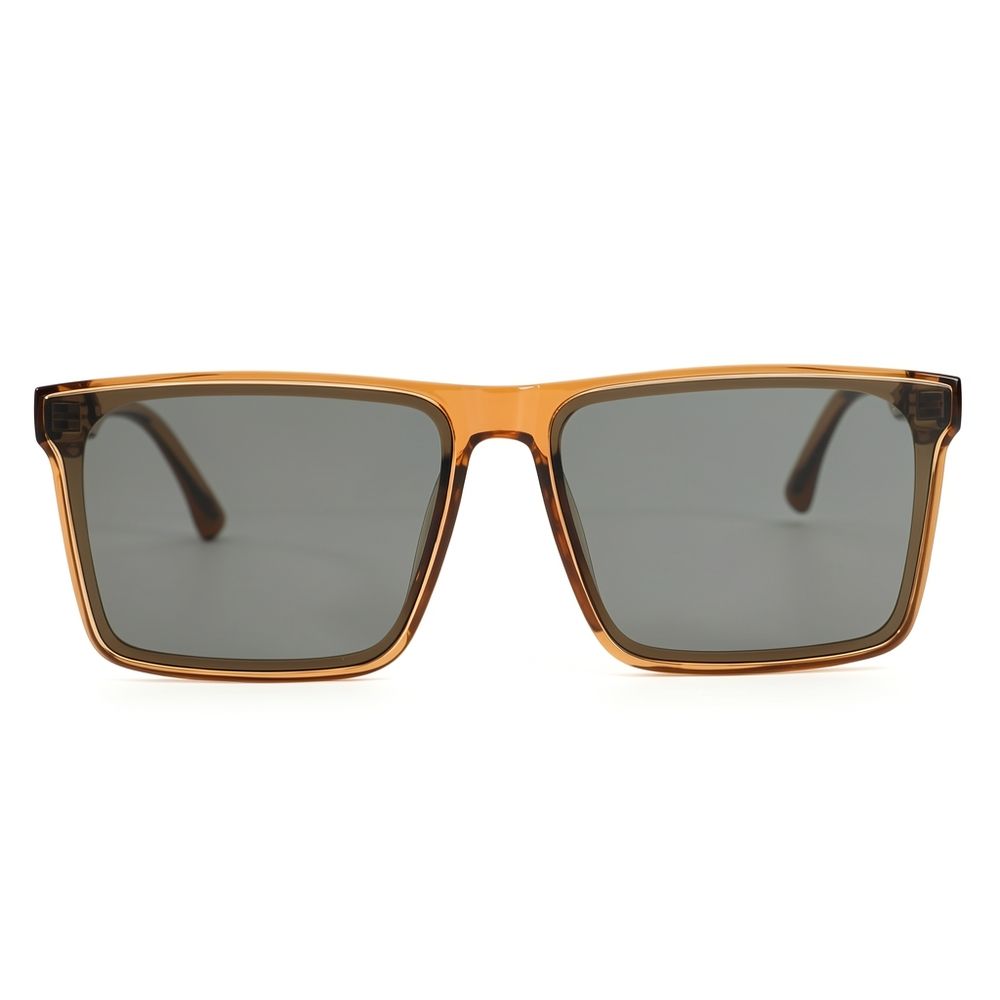 Lucas Brown Square Sunglasses