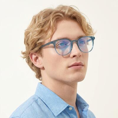 Lattimo Blue Square Glasses