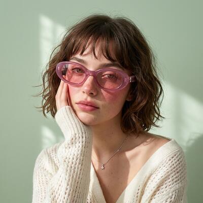 Hannah Rosa Ovale Sonnenbrille