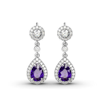 Jeulia Charming Tear Drop Earrings