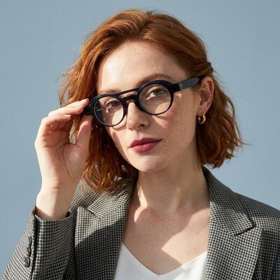 Oliver Black Aviator Glasses