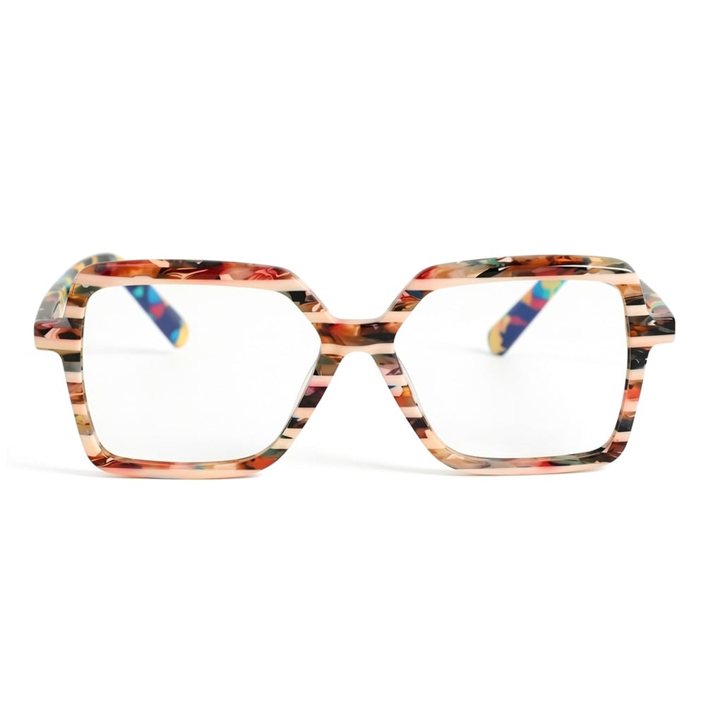 Thera Brown Geometric Glasses