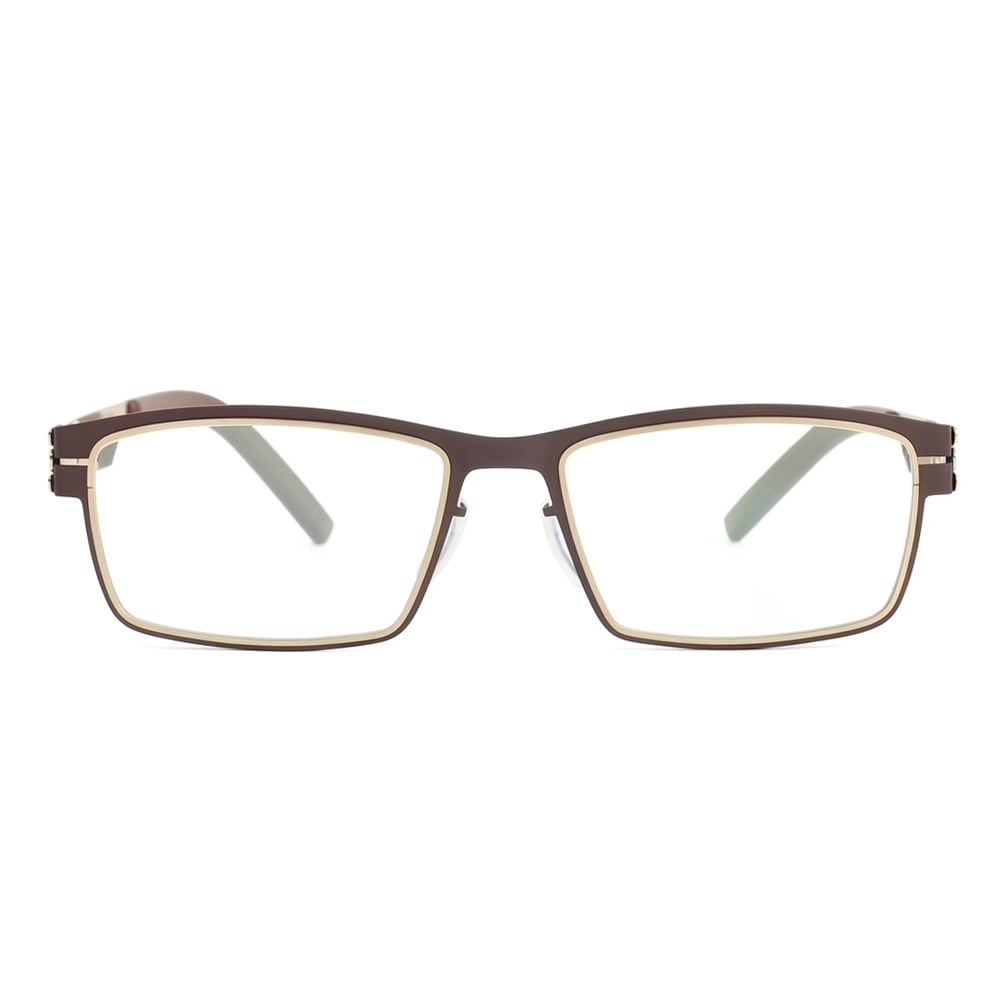 Andrea Braune Rechteckige Brille