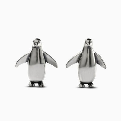 Jeulia "Small Penguin" Sterling Silver Earrings